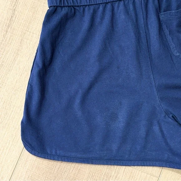 Polo Ralph Lauren Girls Navy Blue Cotton Jersey Pony Romper Girls M 8-10 - Picture 8 of 8